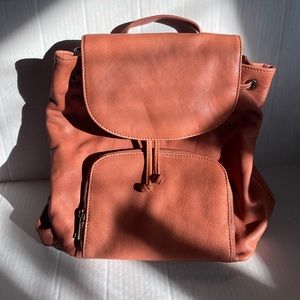 NWOT Genuine Leather Backpack Rachel Roy